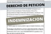 Modelo de derecho de petición para solicitar pago de indemnización