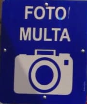 letrero de fotomulta