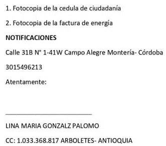 derecho de peticion a alectricaribe por cobro excesivo
