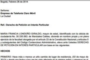 Modelo derecho de petición formato word colombia 2023